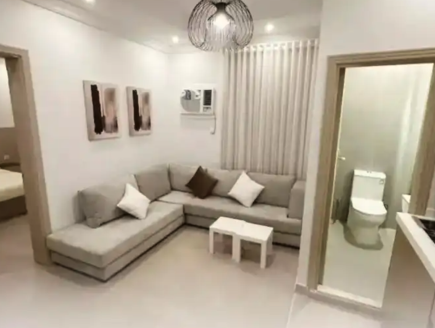 شقق مؤثثة غرفتين وصاله وغرفة وصالة وغرفة صغير للايجار الشهر