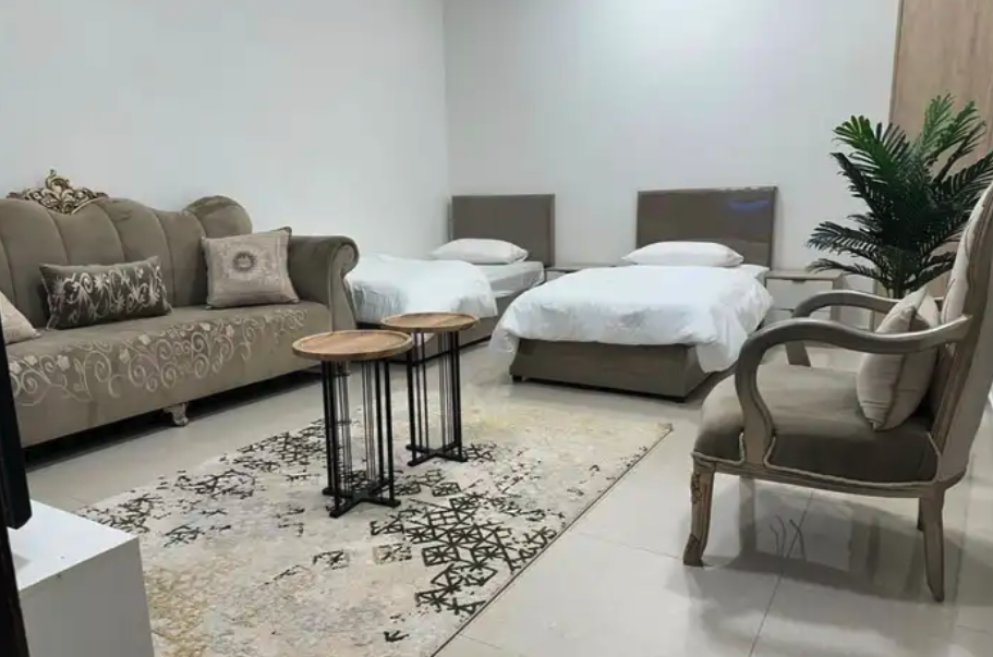 شقة مفروشة جديدة غرفتين للايجار اليومي