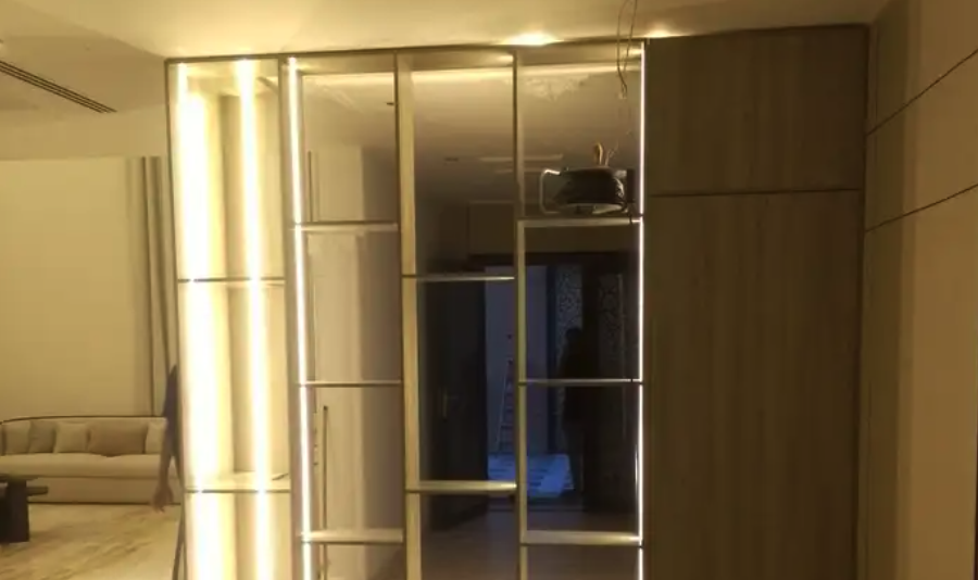 تصاميم ديكورات داخليه خلفيات شاشه بلازما ومداخل مرايات