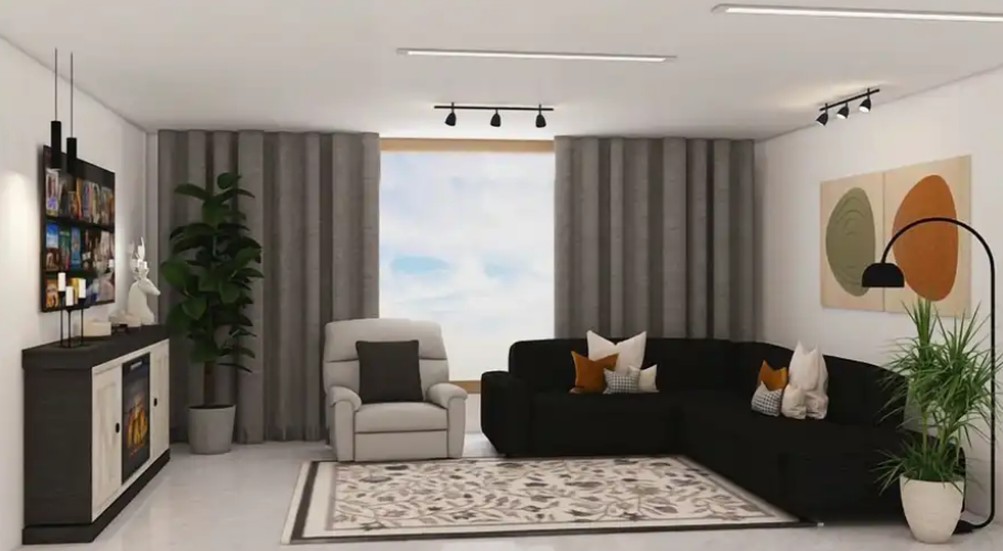 تصميم داخلي تاثيث منازل صالونات متاجر