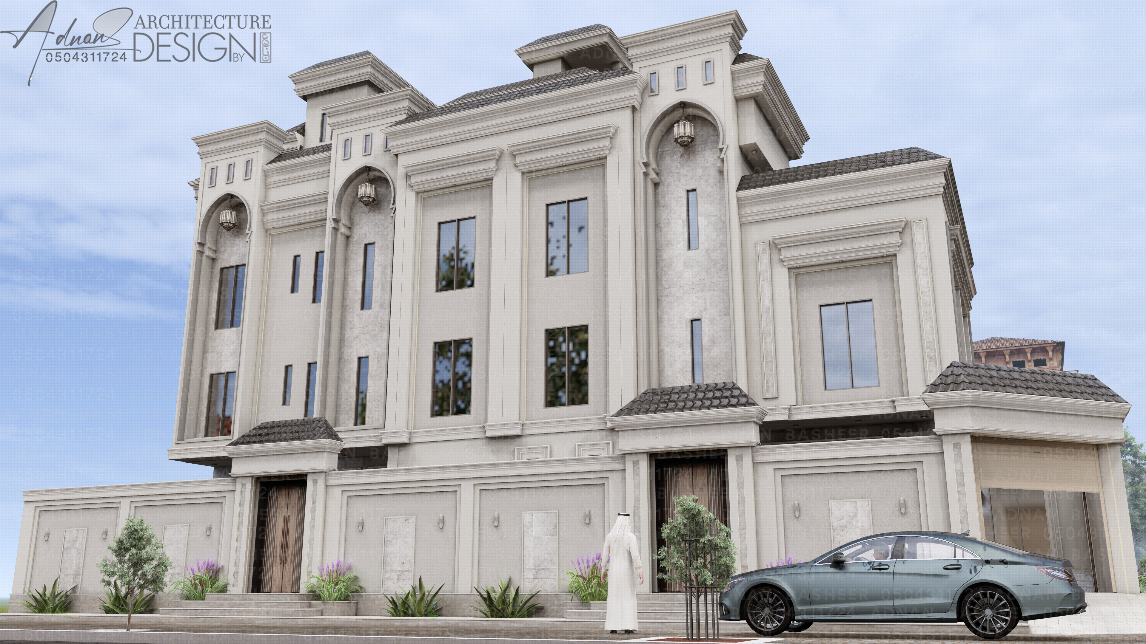 عرض تصميم واجهات ثلاثي الابعاد حجر بويه رخام مودرن حجازي 3D