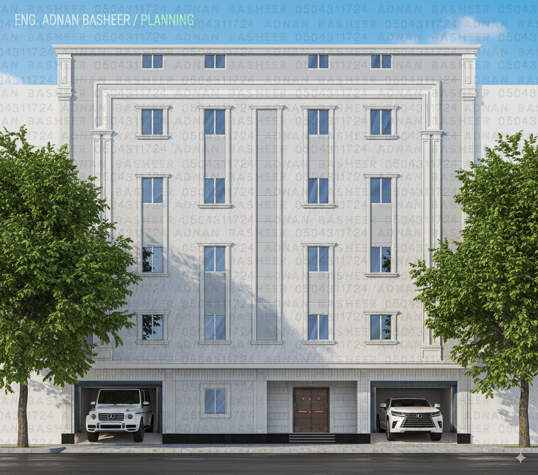 مصمم واجهات خارجية عمائر فلل فوتوشوب 2D حجر بويه رخام GRC هوية مكية