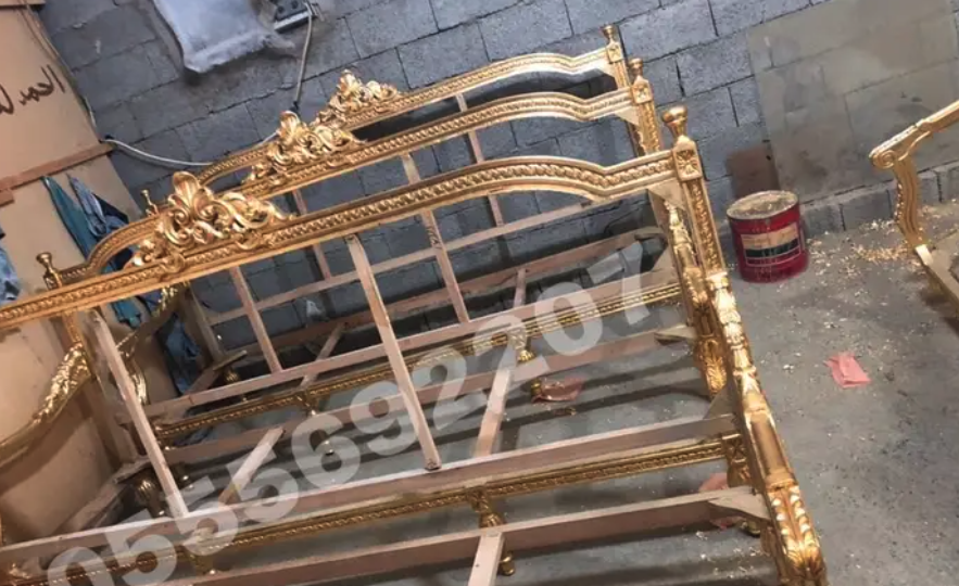 كنب ملكي مجالس قاعات افراح قصور خشب زان مفروشات