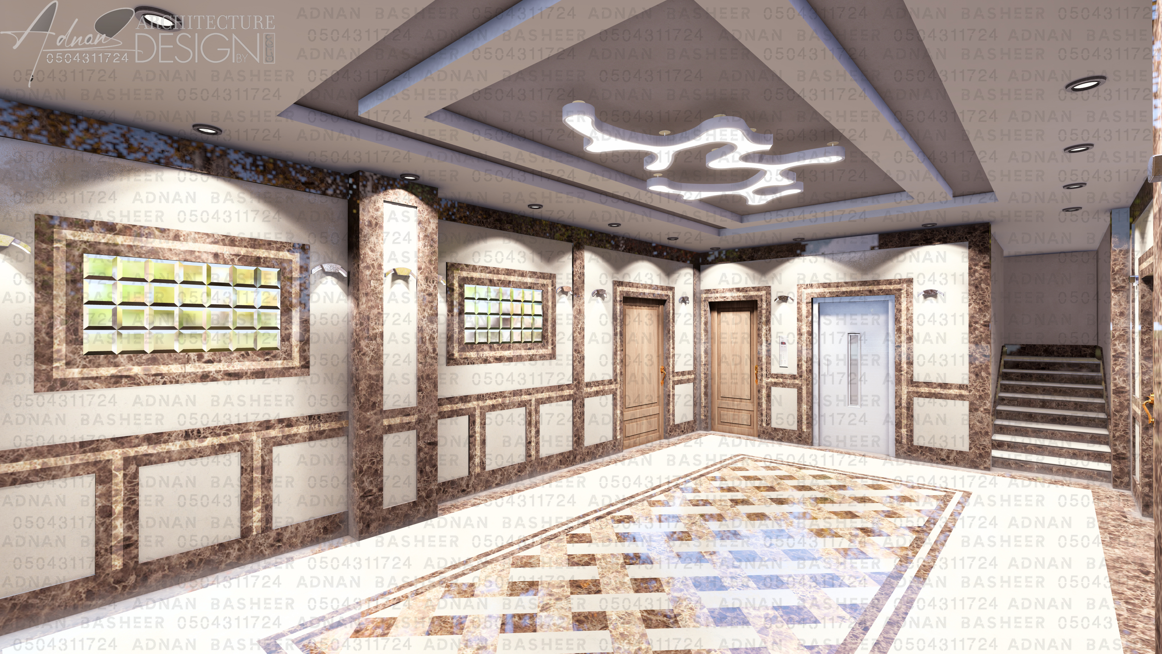 عرض تصميم واجهات ثلاثي الابعاد حجر بويه رخام مودرن حجازي 3D