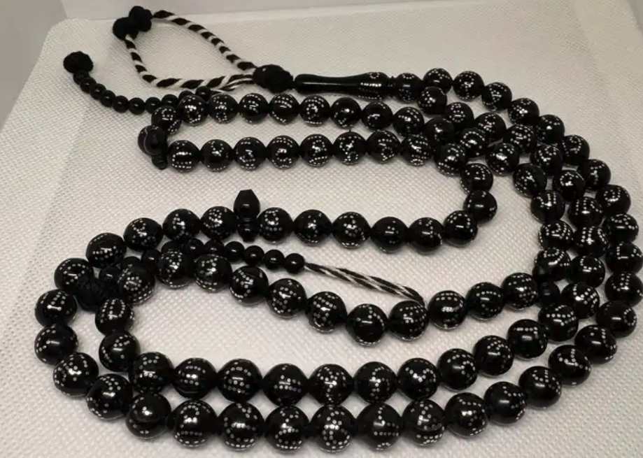 سبحة الكوك الطبيعي نقوشات الأسماء الحسنى