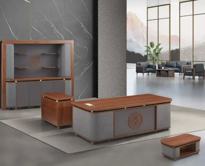 مودرن فخم مكتب طقم مدير و مكاتب ادارية و كنب جلد فخم