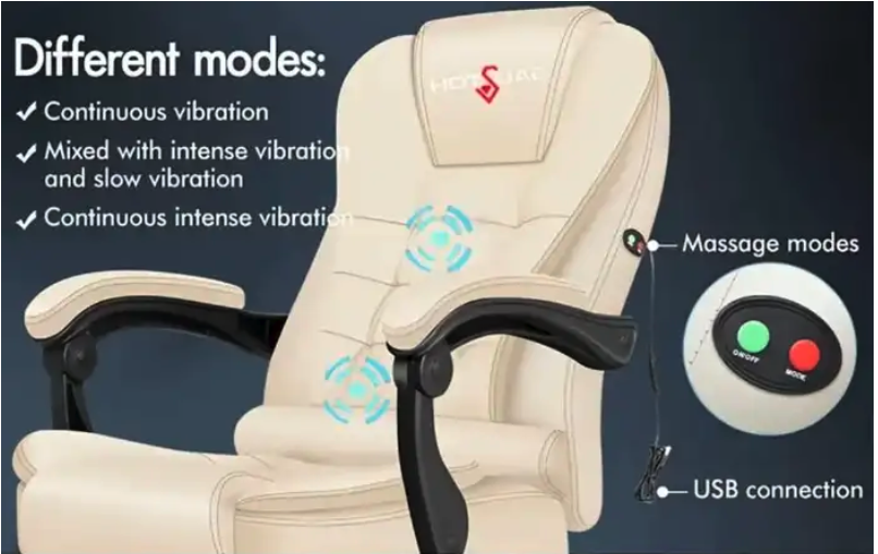 كرسي مساج مكتبي مريح للغاية لساعات الجلوس الطويلة