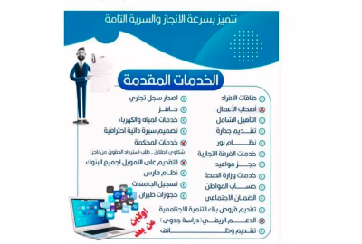 كتابة خطابات وخدمات الضمان الاجتماعي وخدمات ابشر اولاين